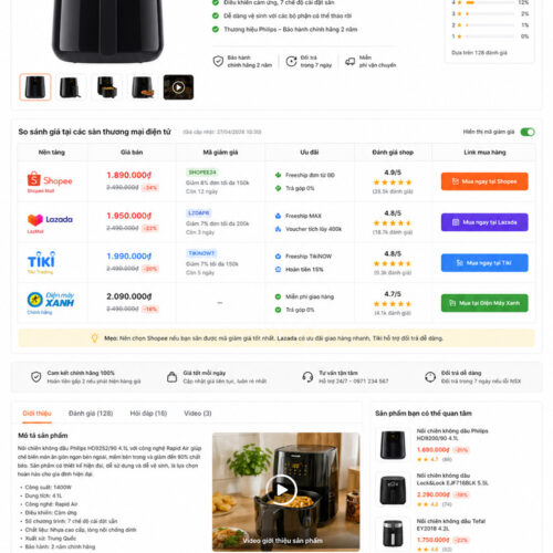 Theme Affiliate Hãy chọn giá đúng