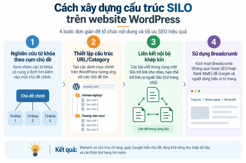 Cách xây dựng cấu trúc SILO hiệu quả trên Website WordPress
